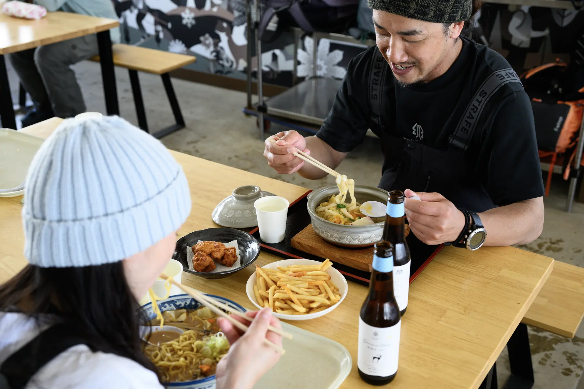 月山の食堂風景