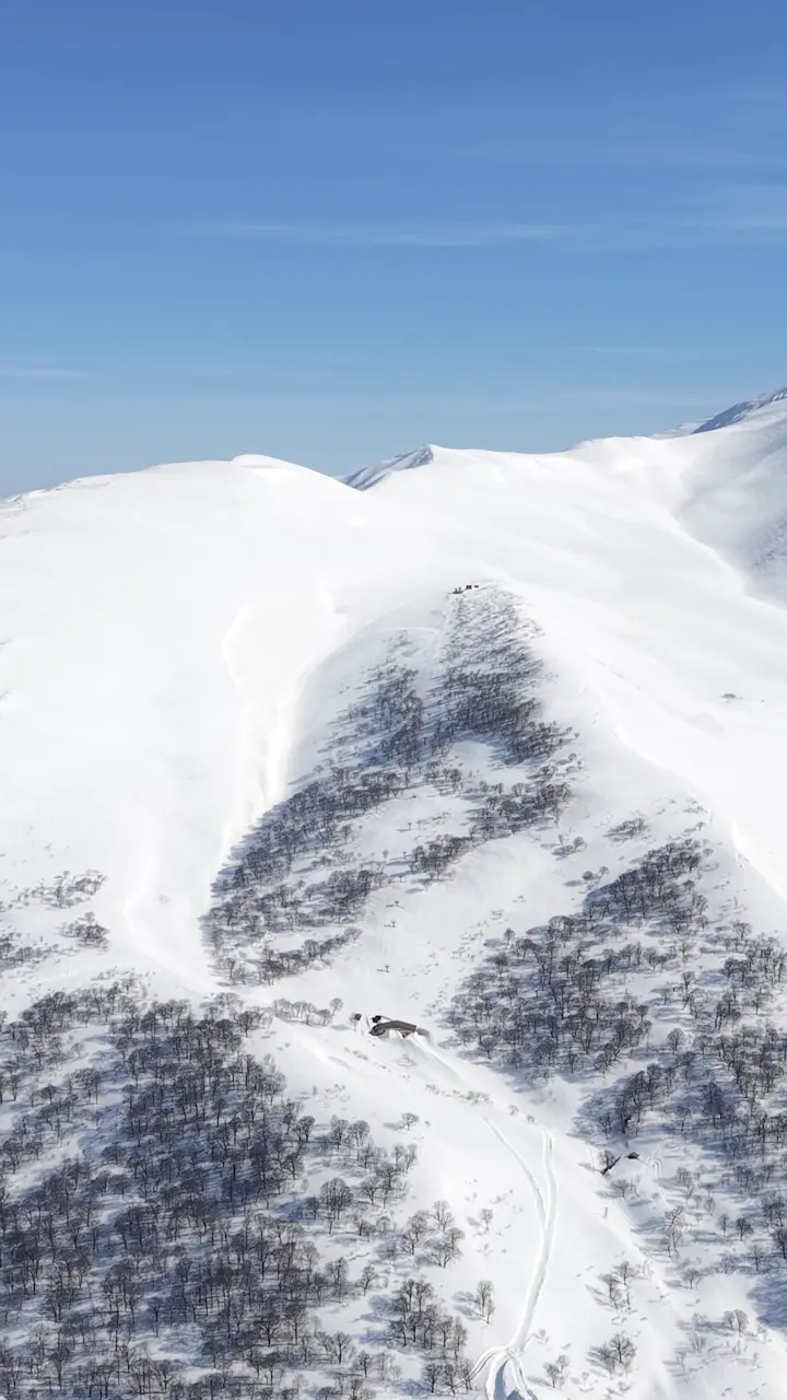 月山の大雪原