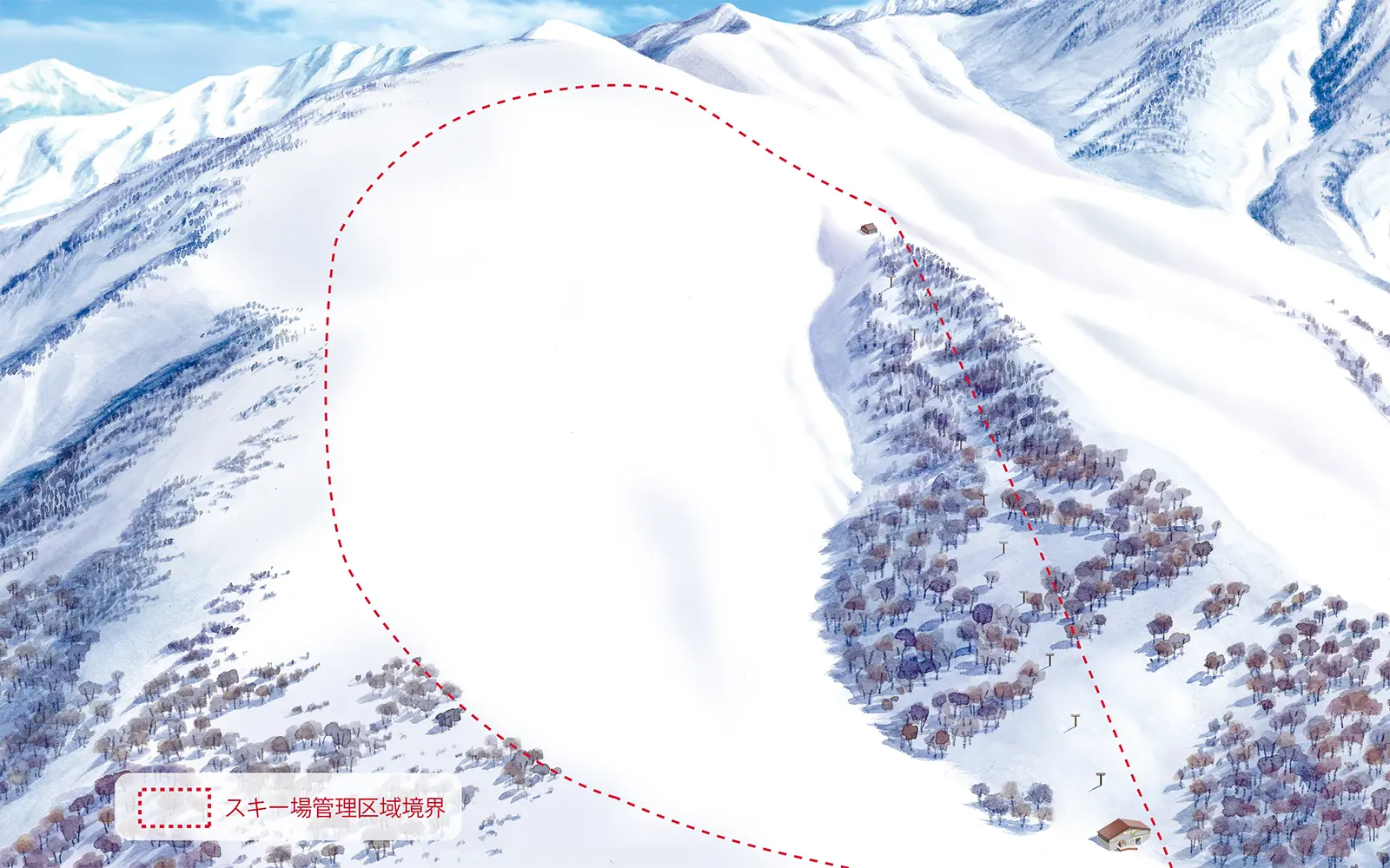 月山スキー場 ゲレンデマップ